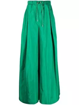 Широкие брюки Elie Saab, зеленый