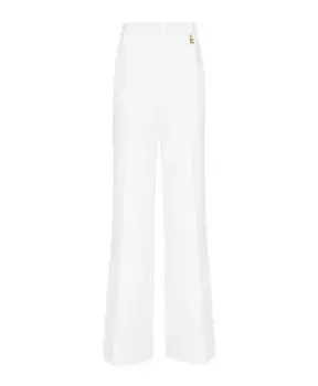 Широкие брюки Elisabetta Franchi, белый