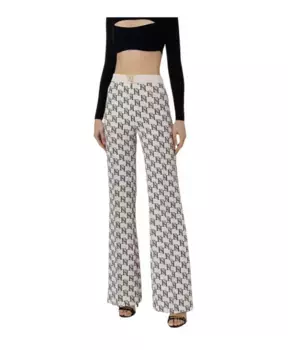 Широкие брюки Elisabetta Franchi, бежевый