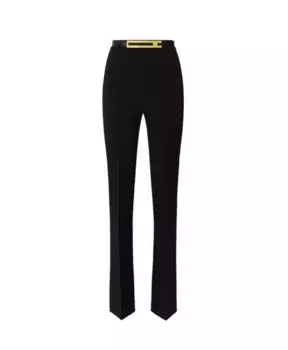 Широкие брюки Elisabetta Franchi, черный