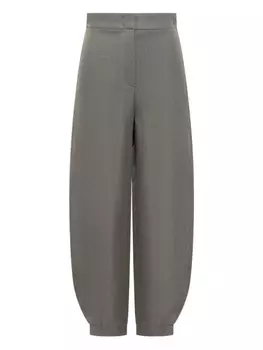Широкие брюки Emporio Armani, серый