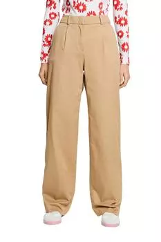 Широкие брюки Esprit, бежевый