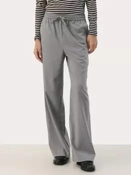 Широкие брюки evalynna с эластичной талией Part Two, цвет Medium Grey Melange