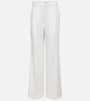Широкие брюки flavie из натуральной шерсти Nili Lotan, белый