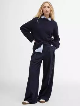 Широкие брюки фрэнсиса Barbour, темно-синий