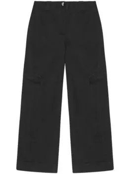 Широкие брюки GANNI, черный