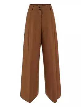 Широкие брюки Gentry Portofino, коричневый