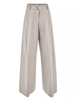 Широкие брюки Gentry Portofino, нейтральный