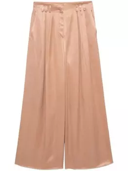 Широкие брюки Giorgio Armani, коричневый