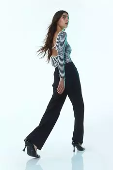 Широкие брюки H&amp;M, черный
