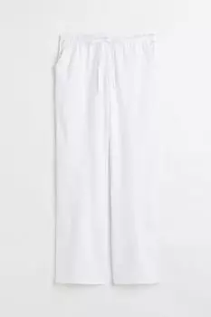 Широкие брюки H&M, белый