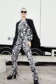 Широкие брюки H&M, черный