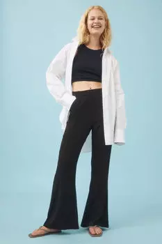 Широкие брюки H&M, черный