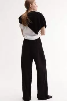 Широкие брюки H&M, черный