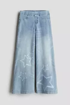 Широкие брюки H&M, голубой