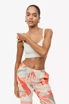 Широкие брюки H&M, оранжевый