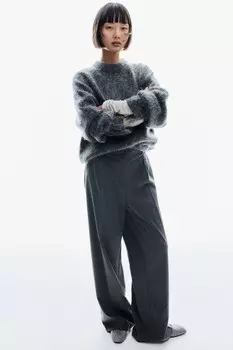 Широкие брюки H&M, серый
