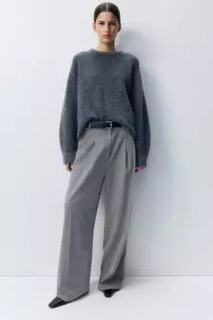 Широкие брюки H&M, серый