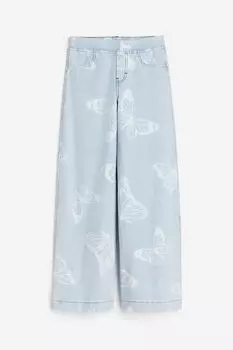 Широкие брюки H&M, синий
