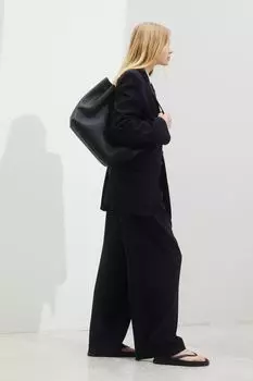 Широкие брюки H&M, синий