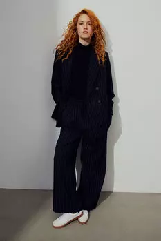 Широкие брюки H&M, синий