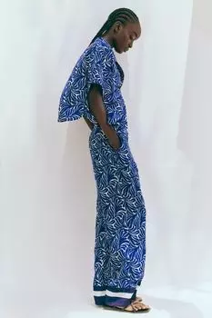 Широкие брюки H&M, синий
