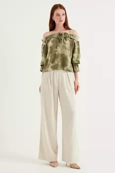 Широкие брюки Herita, бежевый