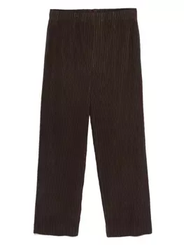 Широкие брюки Homme Pliss Issey Miyake со складками, коричневый