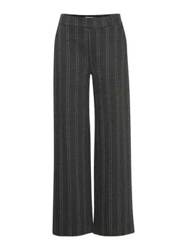 Широкие брюки ICHI IH RUTI, цвет Light grey/Dark grey