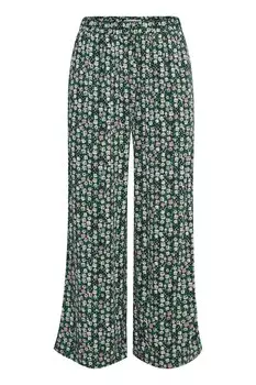 Широкие брюки Ichi IHMARRAKECH, зеленый