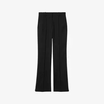 Широкие брюки из эластичной ткани с боковой молнией Reiss x atelier audrey Reiss, черный