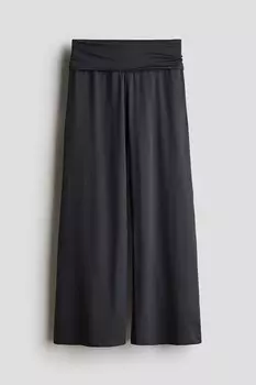 Широкие брюки из джерси H&M, серый