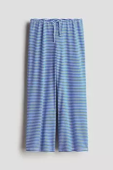 Широкие брюки из джерси H&M, синий