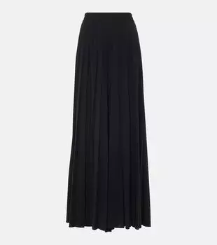 Широкие брюки из джерси Leisure Arizia Max Mara, черный