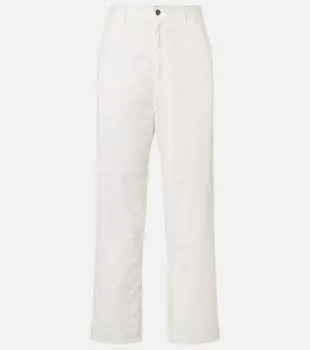 Широкие брюки из хлопка и кашемира Sharka The Row, белый