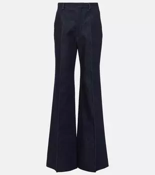 Широкие брюки из хлопка и шёлка Jos Loro Piana, Rinse Wash