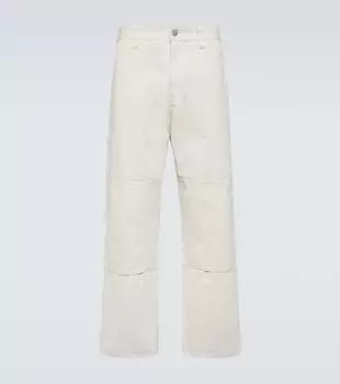 Широкие брюки из хлопка Stone Island, белый