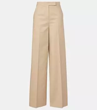 Широкие брюки из хлопковой смеси Max Mara, Pomice