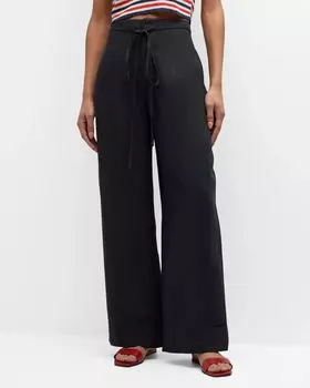 Широкие брюки из льна Air Line Onia, цвет Deep Navy