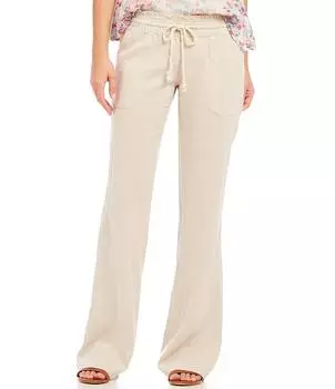 Широкие брюки из льняной смеси Roxy Oceanside, бежевый