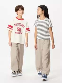 Широкие брюки из льняной смеси Uniqlo, цвет 31 бежевый