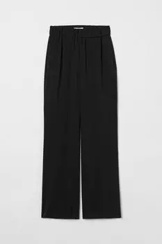 Широкие брюки из лиоцелла H&amp;M, черный