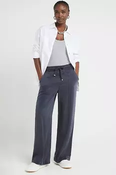 Широкие брюки из лиоцелла River Island, синий