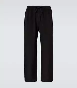 Широкие брюки из шелка Saman Amel, черный