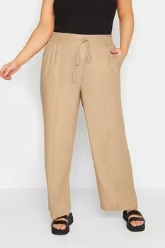 Широкие брюки из смесового льна Yours