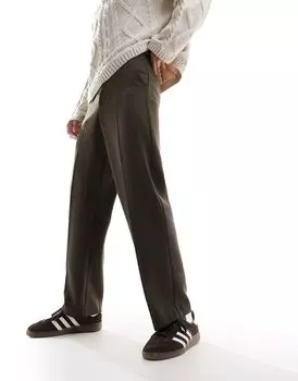 Широкие брюки из смесовой шерсти ASOS DESIGN