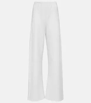 Широкие брюки из смесовой шерсти WARDROBE.NYC, белый