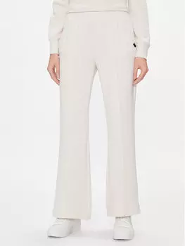 Широкие брюки из ткани Dkny Sport, экрю