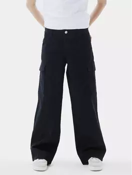 Широкие брюки из ткани Name It, черный