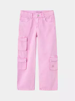 Широкие брюки из ткани Name It, розовый